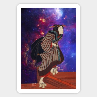 Kuniyoshi in Space Sticker